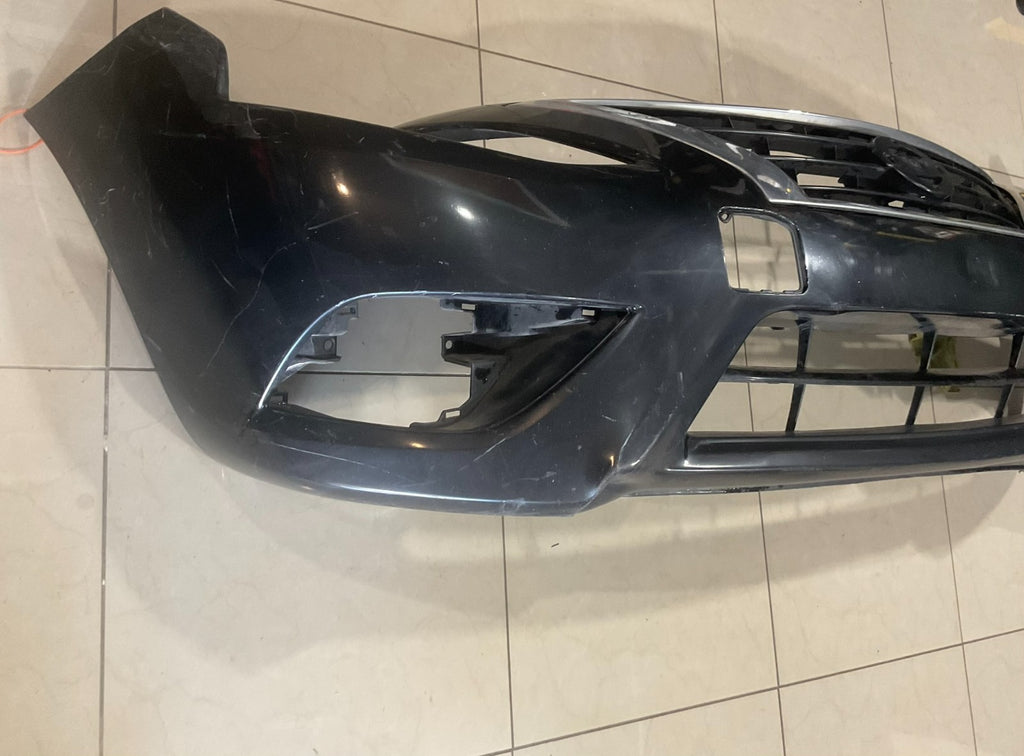 Front Bumper Cover Black Nissan Versa 2015-2018 62022+9km0h OEM