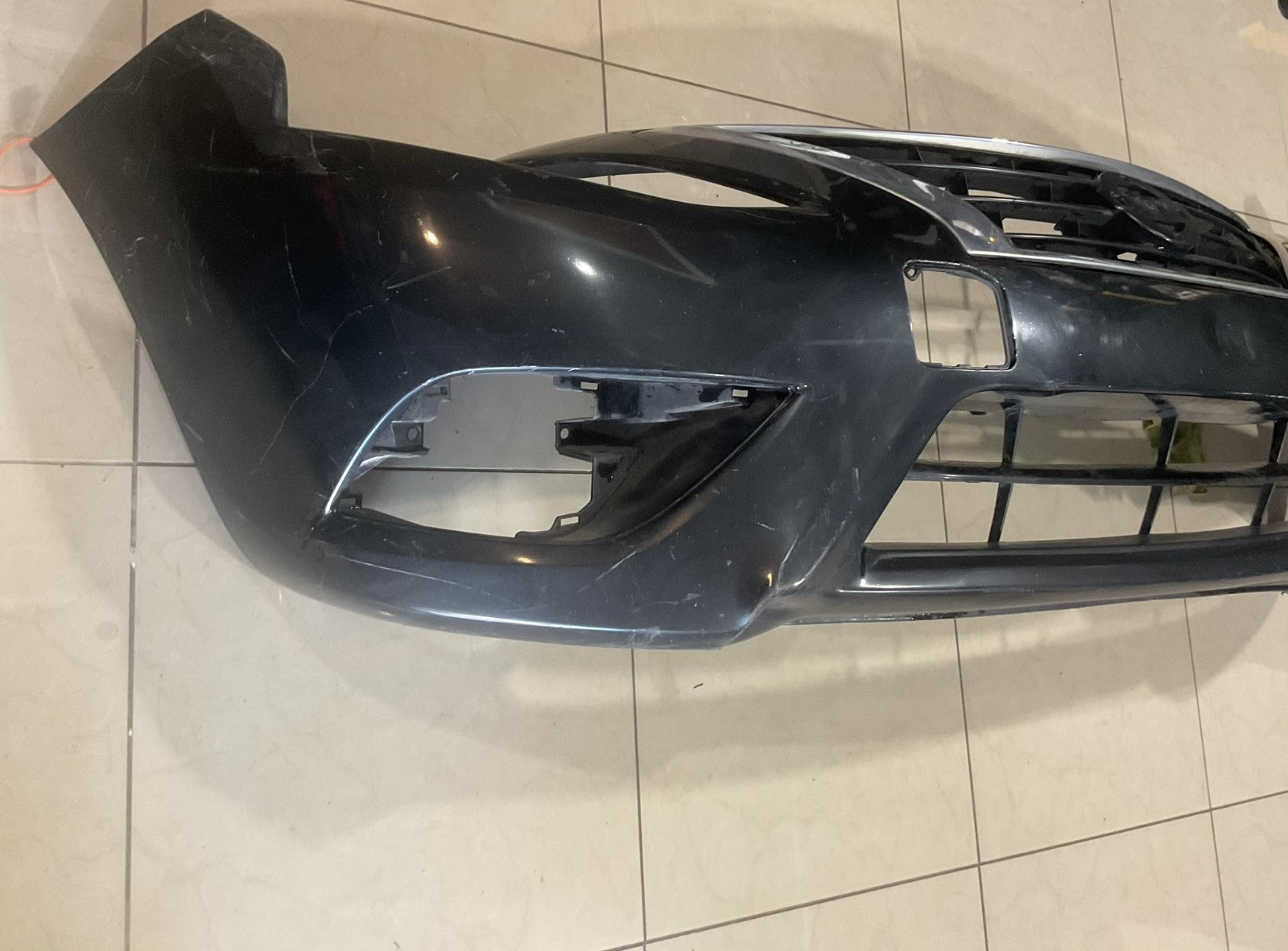Front Bumper Cover Black Nissan Versa 2015-2018 62022+9km0h OEM