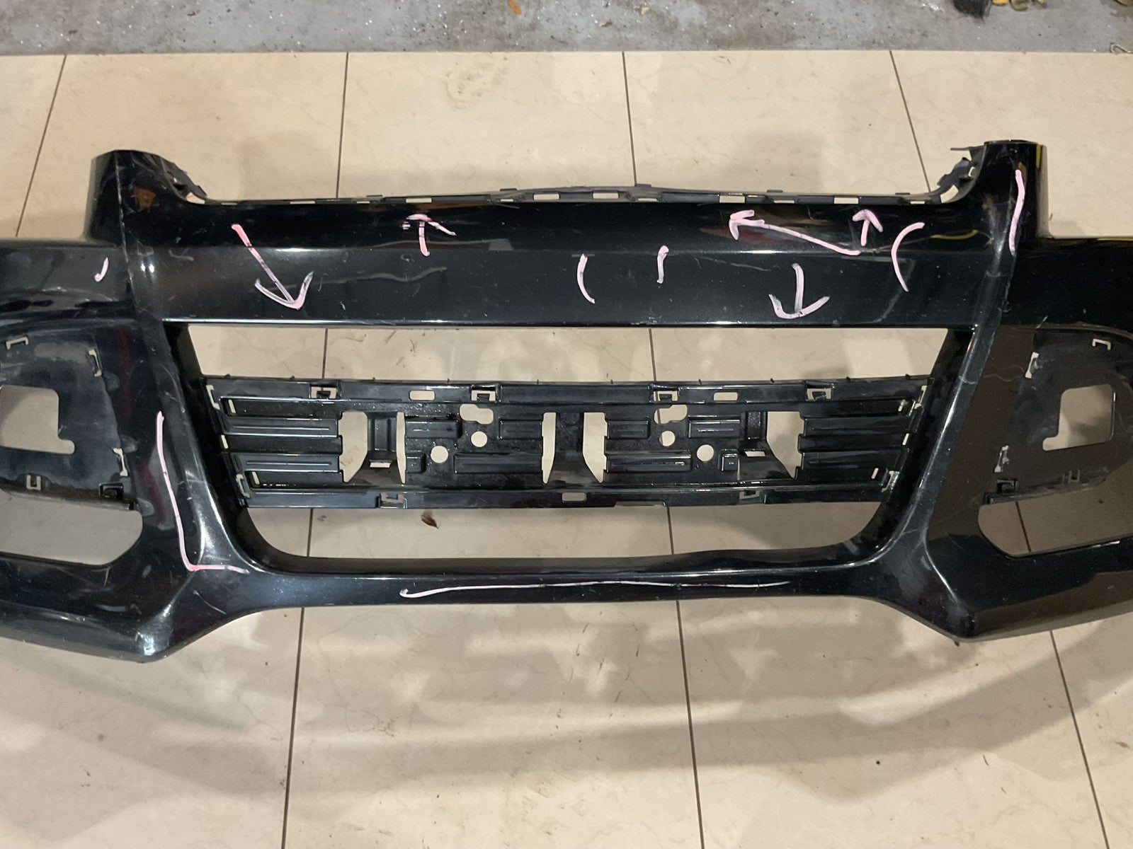 Front Bumper Cover Black 2013-2016 Ford Escape CAPA