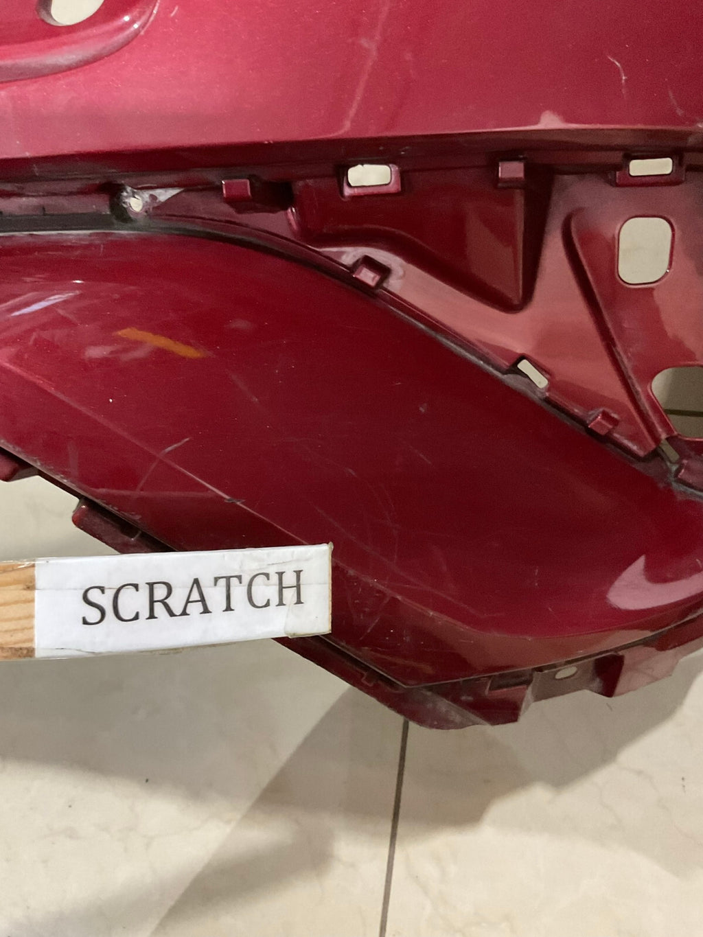 Rear Bumper Cover Red 2018 Toyota C-HR Base/XLE/XLE Premium 52159+F4010 OEM