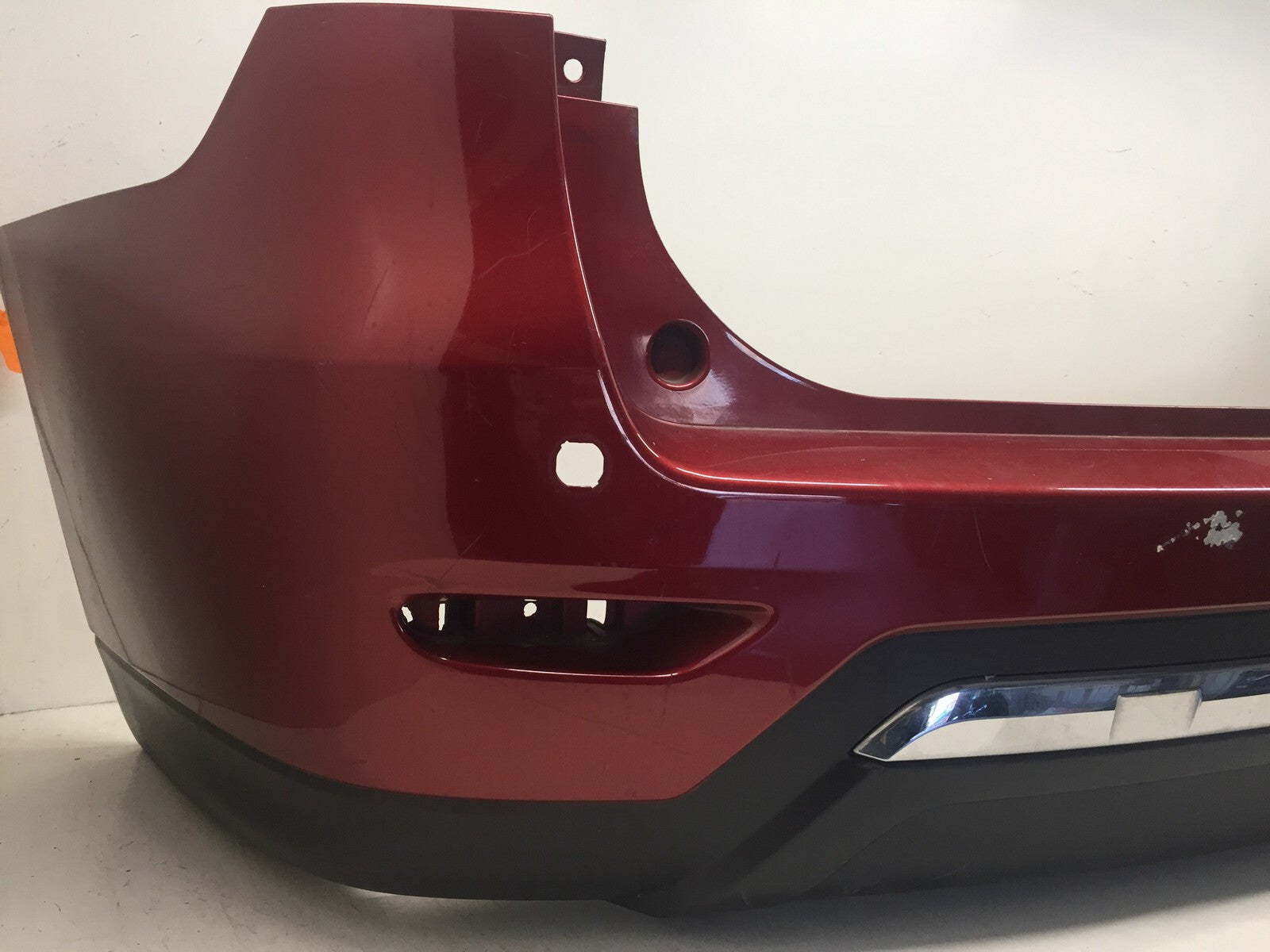 Rear Bumper Cover Nissan Pathfinder Platinum SV Hybrid w/Sns Holes 2013-2016 OEM