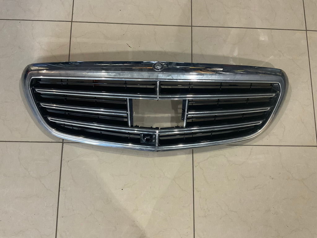 Grille Grill Silver Black 2014-2016 Mercedes Benz E Class CAPA