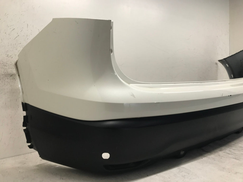 Rear Bumper Cover White Nissan Rogue Sport S/SL/SV 2017-2019 w/Sensor Holes OEM