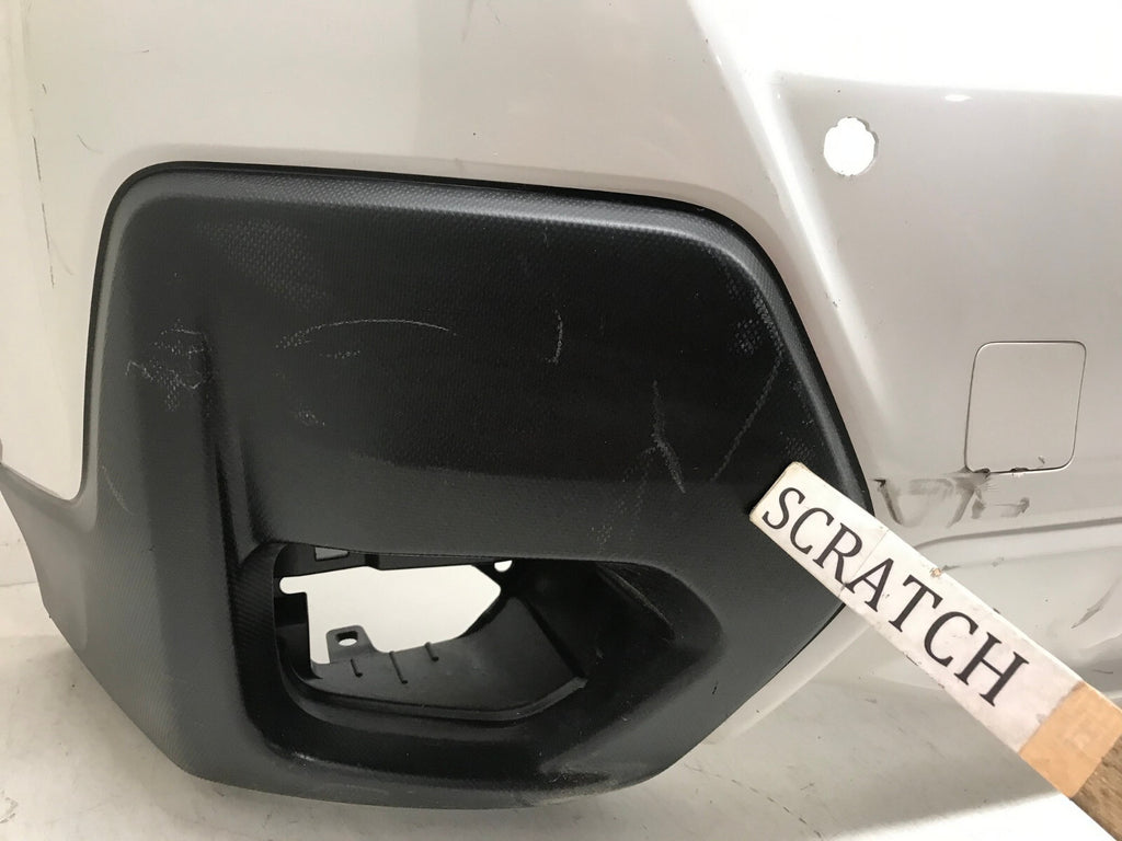 Rear Bumper Cover White 2018-2021 Subaru Crosstrek Base/Prem w/Sensor Holes OEM
