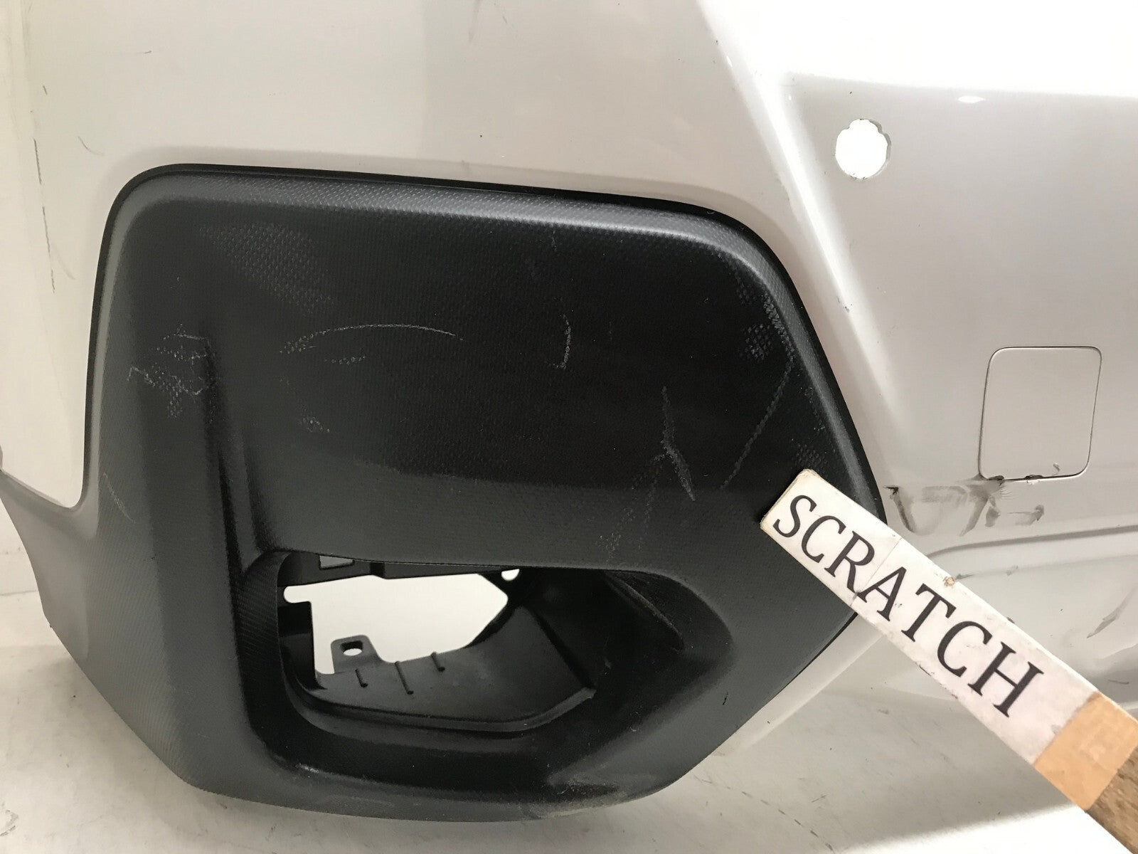 Rear Bumper Cover White 2018-2021 Subaru Crosstrek Base/Prem w/Sensor Holes OEM