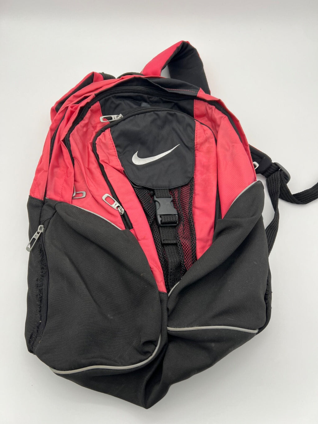 Nike Backpack Black and Pink 3 Zipper Pocket