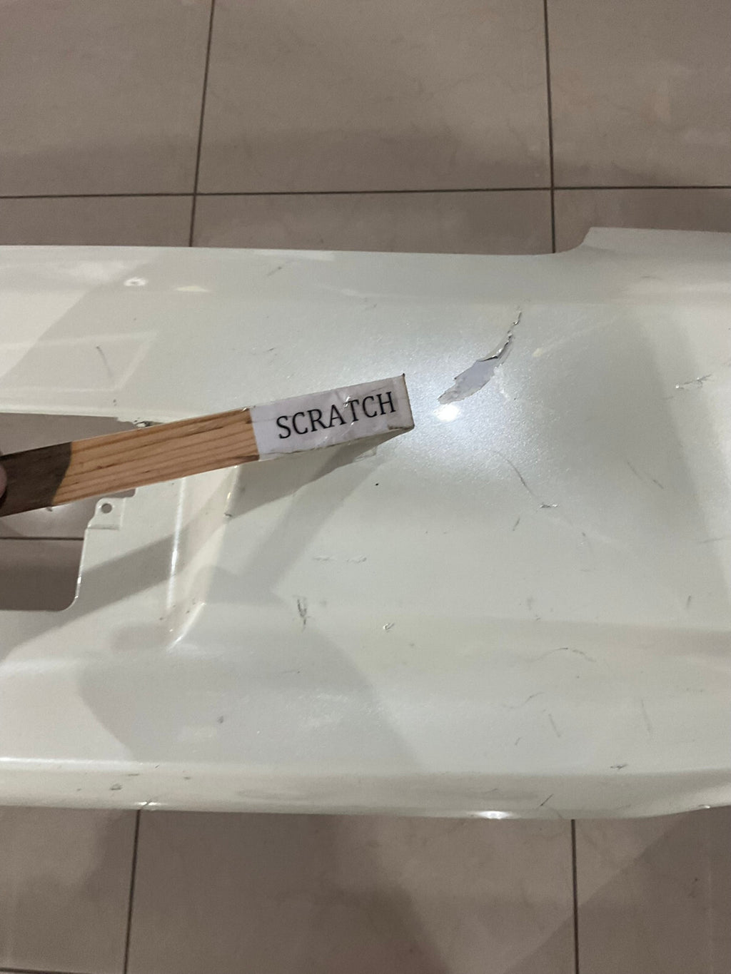 Rear Bumper Cover White 2008 Infiniti V35 G35X CAPA