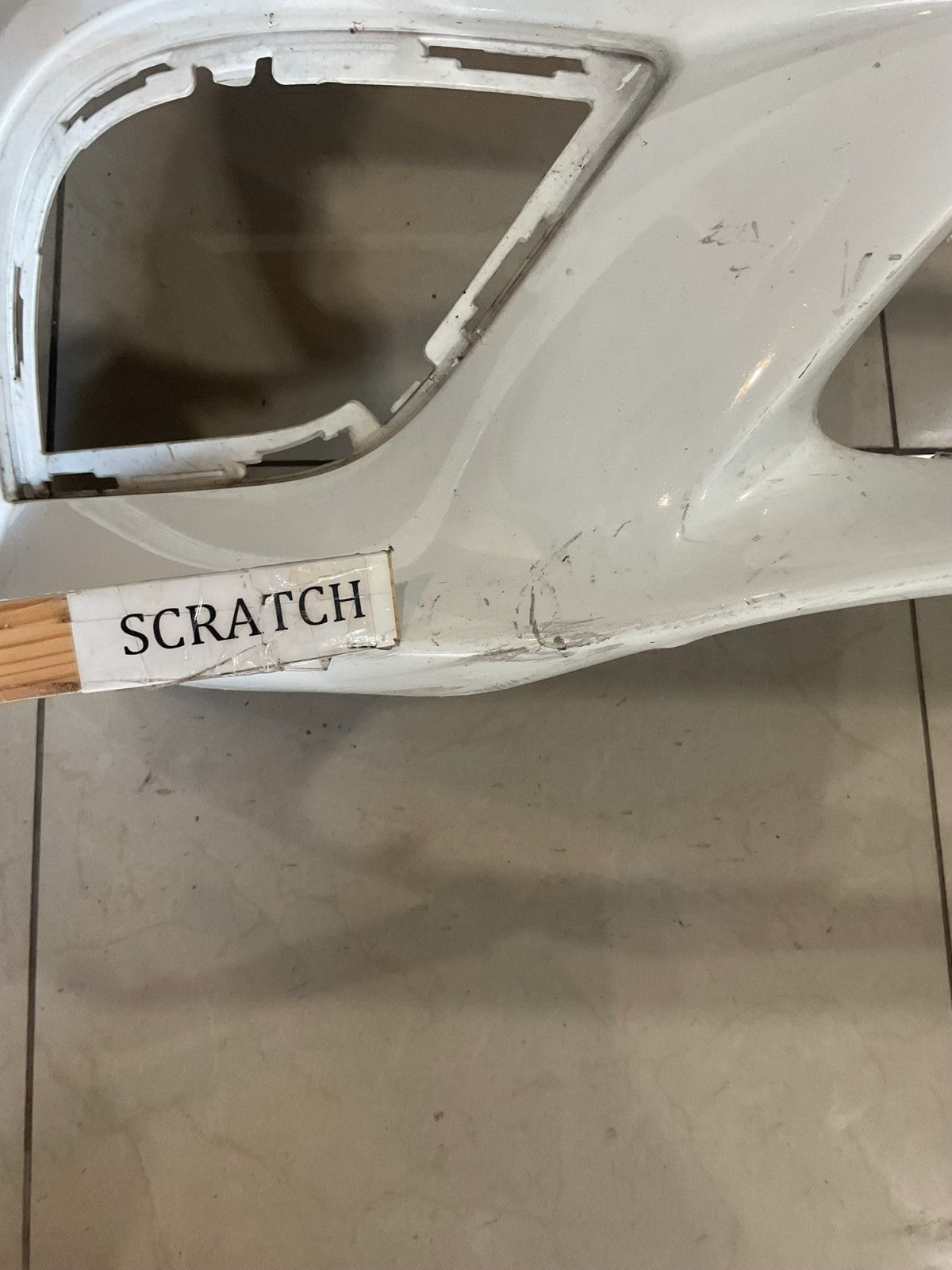 Front Bumper LOCAL White 2019-2021 Mercedes Benz C-Class W205 a205+885+19+01 OEM