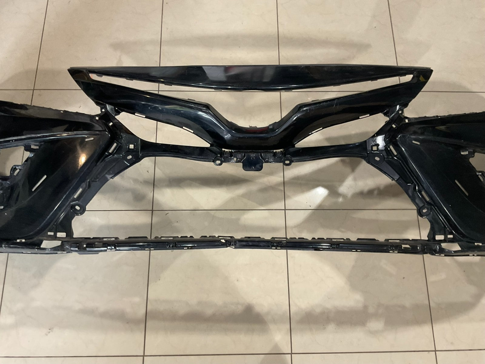 Front Bumper Cover Black Toyota Camry 2018 2019 2020 CAPA