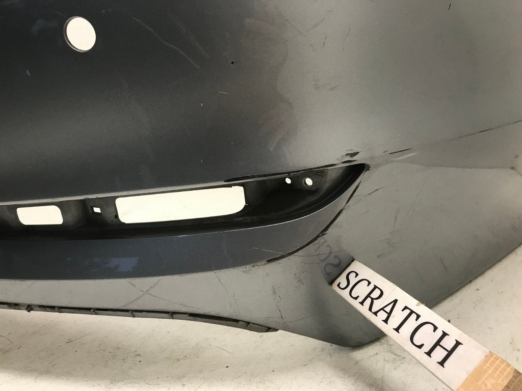Rear Bumper Cover Silver Hyundai Sonata SE/ECO/Sport 15-2017 w/Sensor Holes OEM