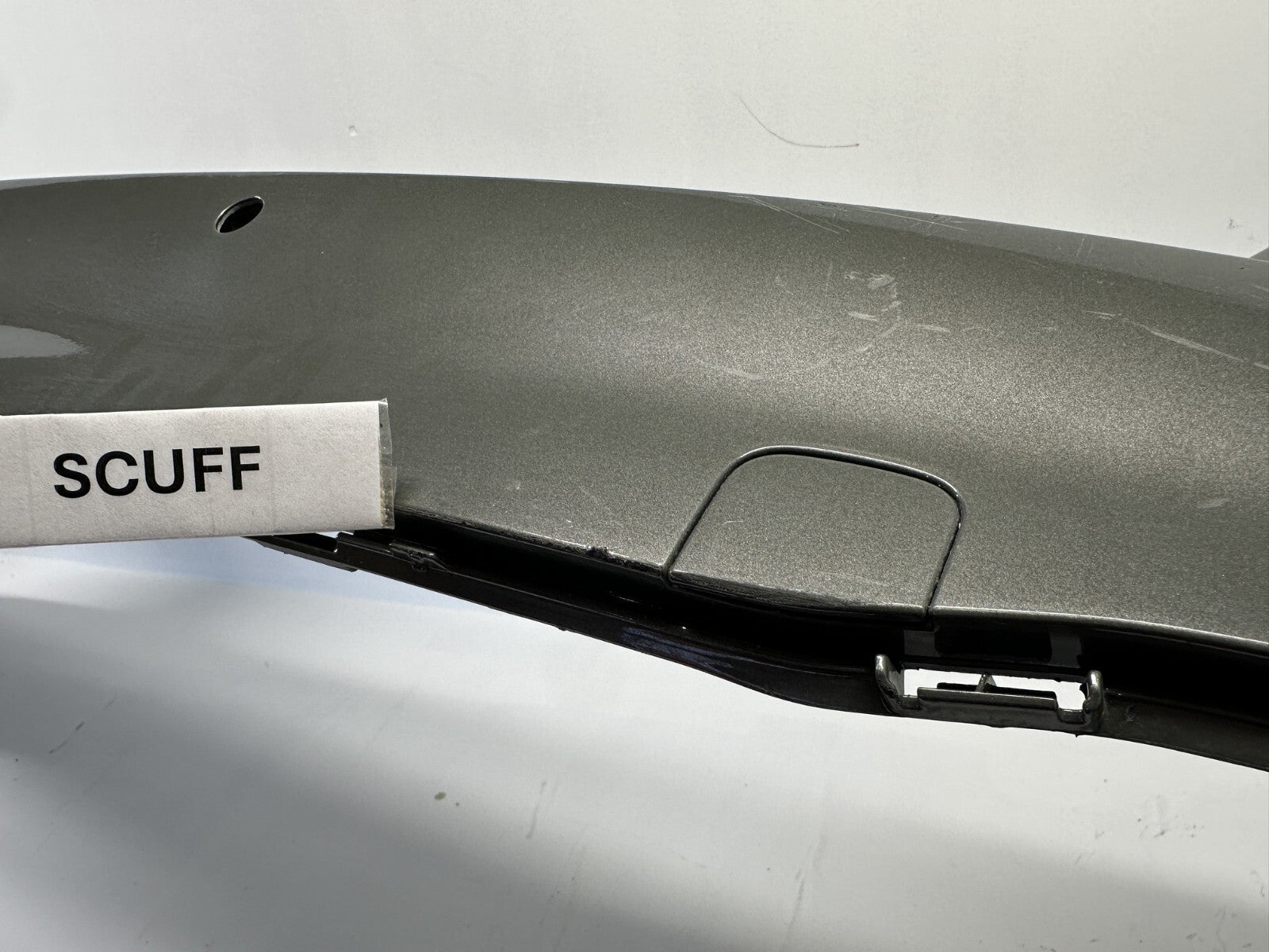 Rear Bumper Cover Grey 20-23 Audi S4 w/Sensor Holes 8W5807067LGRU OEM