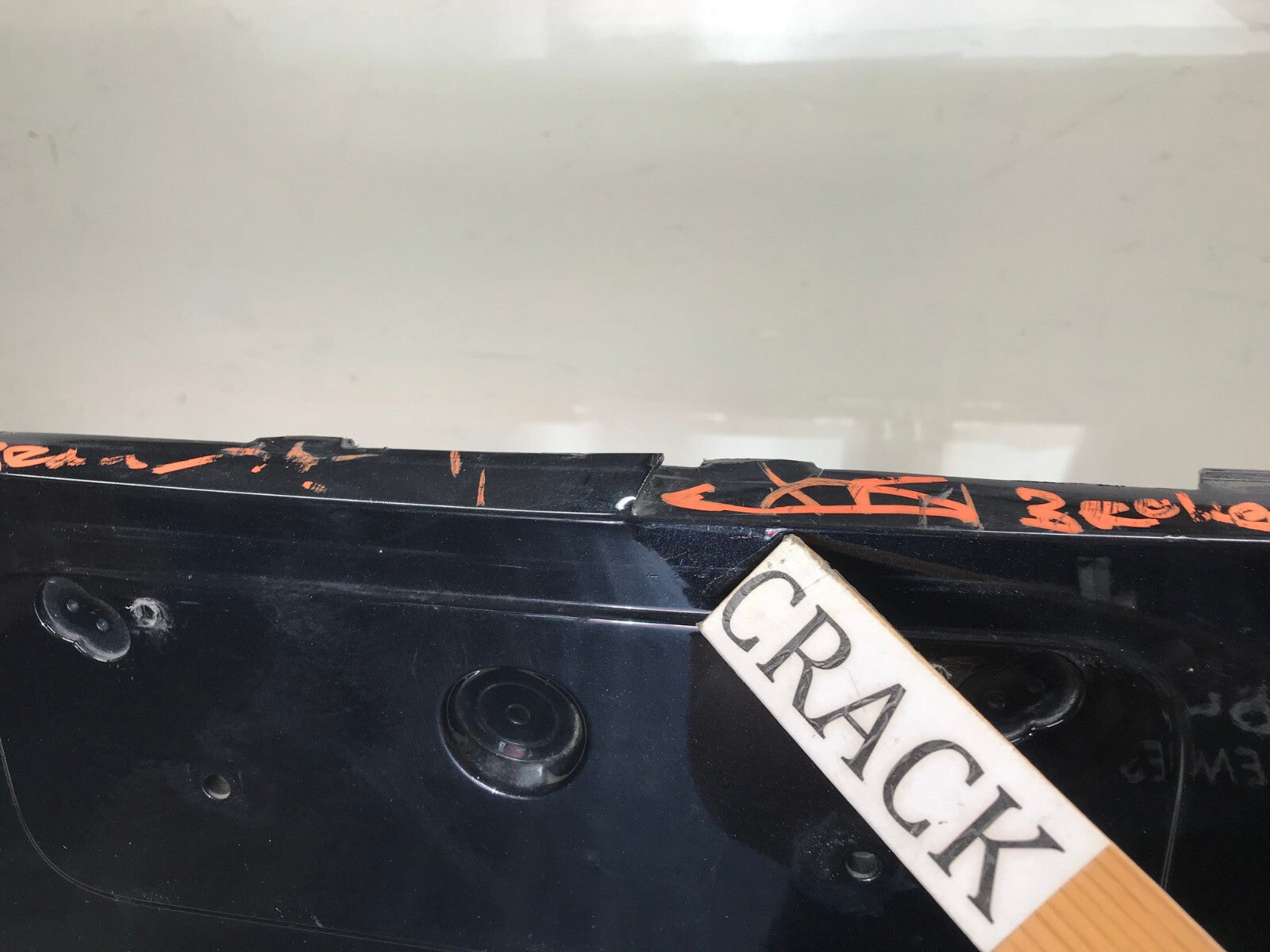 Rear Bumper Cover Black Porsche Panamera 2017-2020 w/Sensor Holes 971807421 OEM
