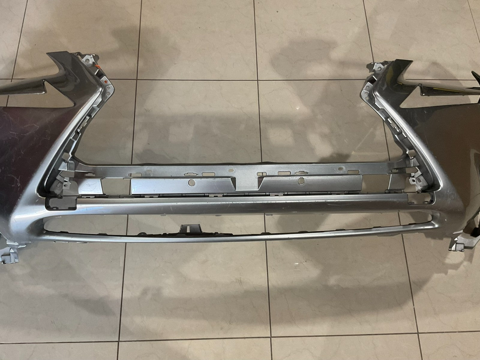 Front Bumper Cover Silver Lexus NX300h NX200T 15-17 52119+78050 OEM