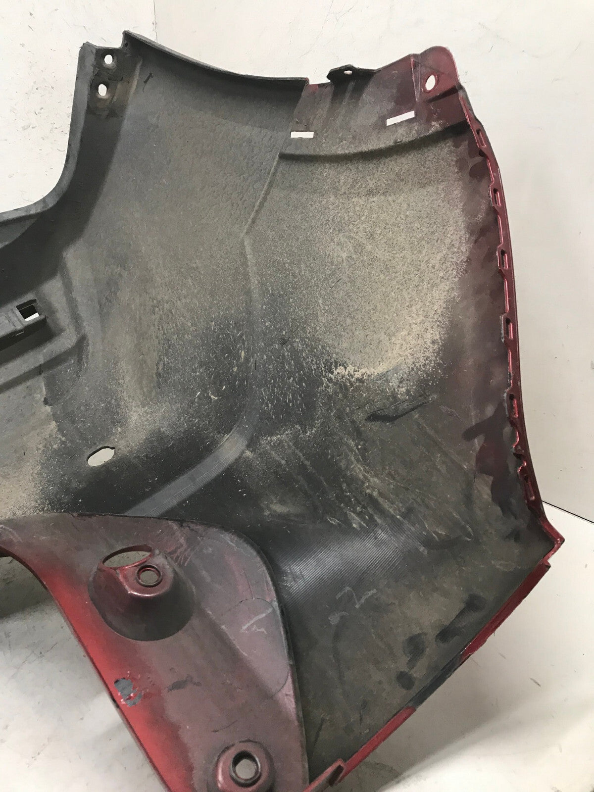 Rear Bumper Cover Red Nissan Kicks S SV 2018 2019 w/Sensor Holes 85022-5RB0H OEM