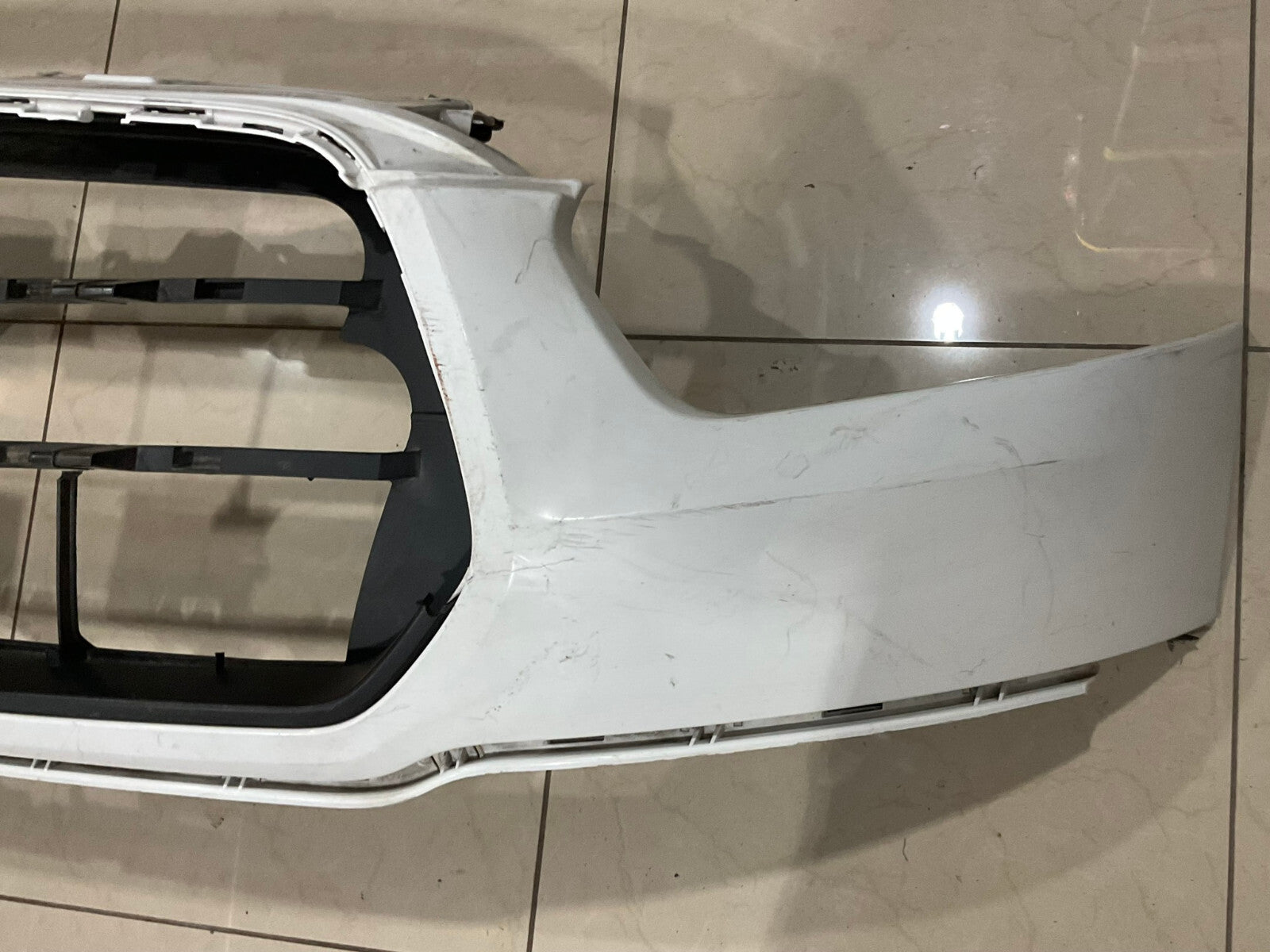 Front Upper Bumper Cover White/Black 15-19 Ford Transit-150 CK4117C778 OEM