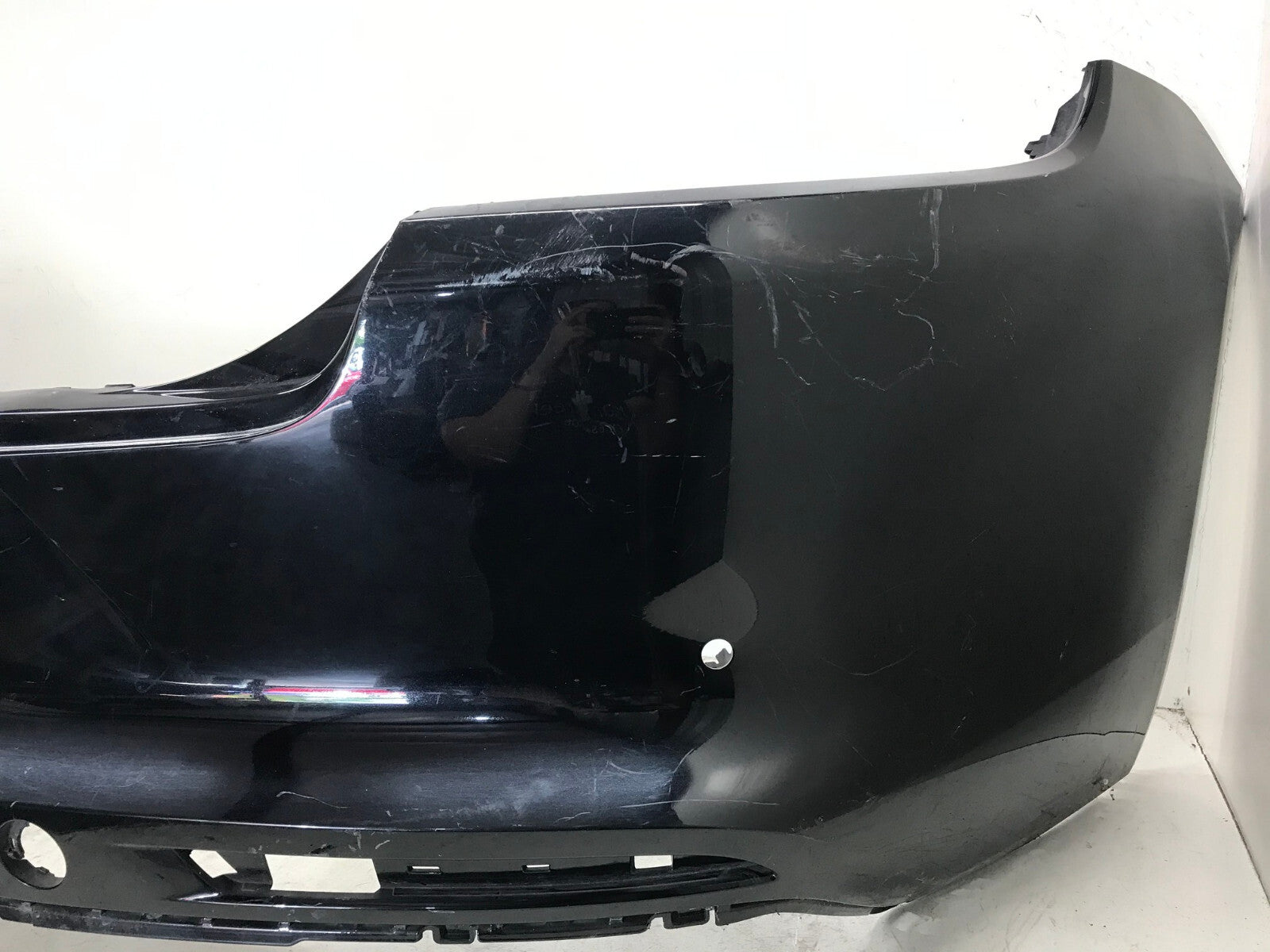 Rear Bumper Cover Black Porsche Panamera 2017-2020 w/Sensor Holes 971807421 OEM