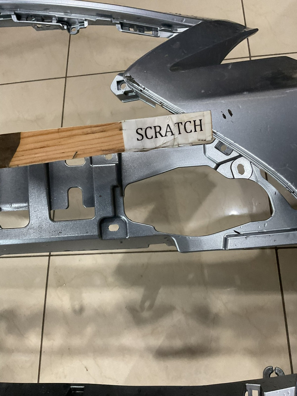 Front Bumper Cover Silver 2021-2023 Lexus IS300 Base 52119+53c80 OEM