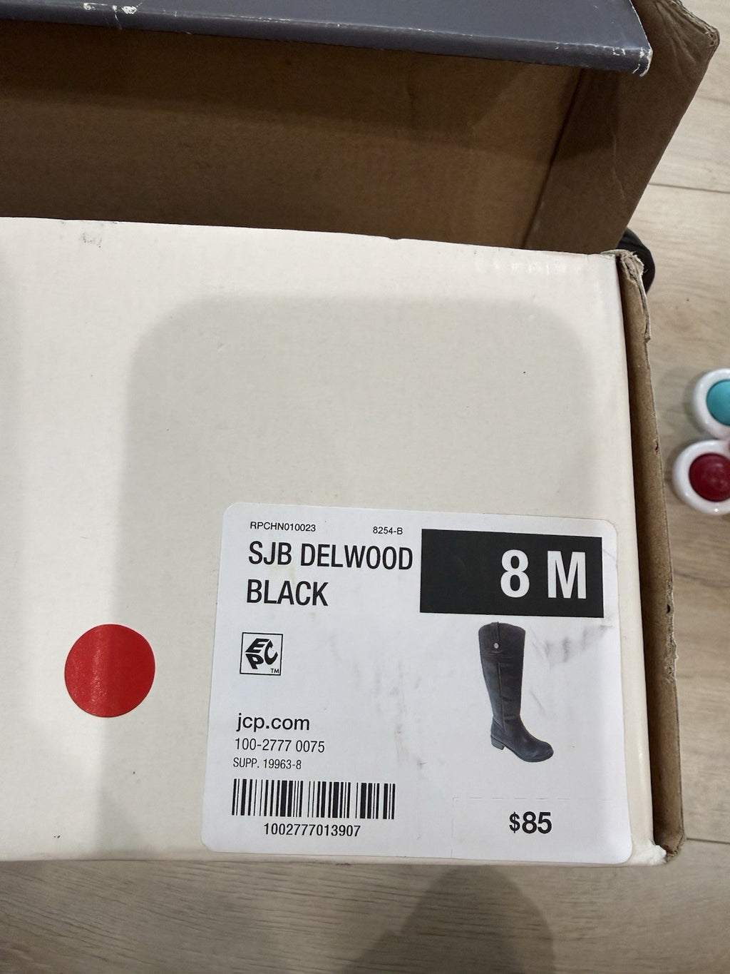 St. John’s Bay Women’s Size 8m Black Boots