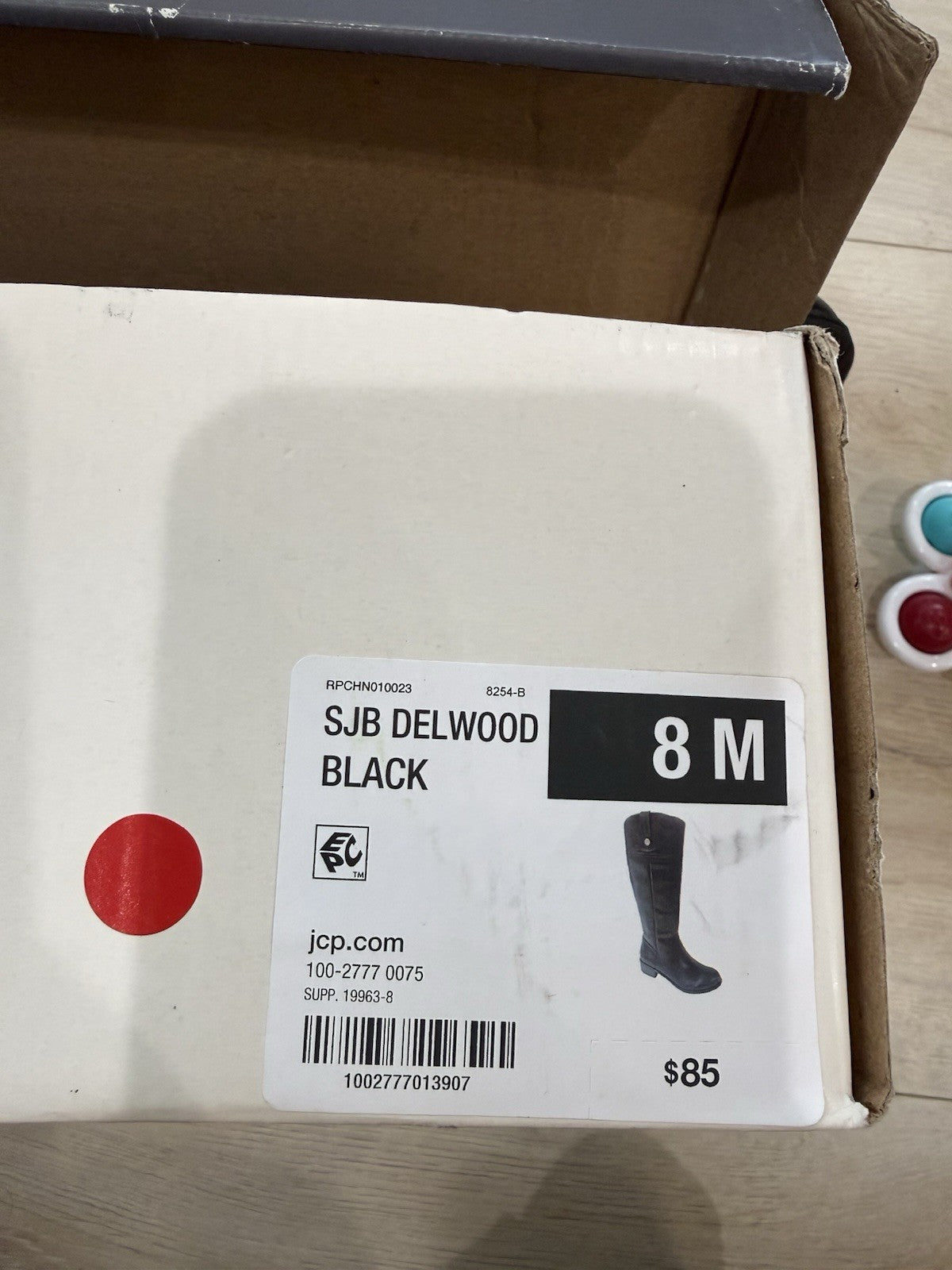 St. John’s Bay Women’s Size 8m Black Boots