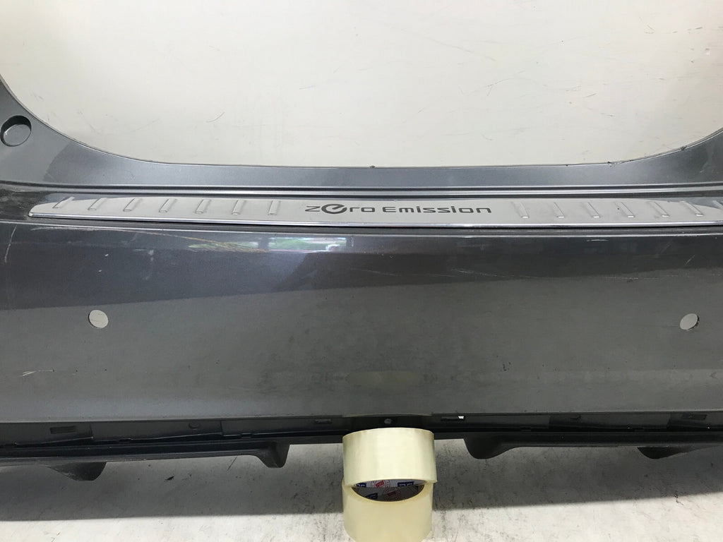 Rear Bumper Cover Gray 18-20 Nissan Leaf S/SL/SV w/Sensor Holes 85022-5SA0H OEM
