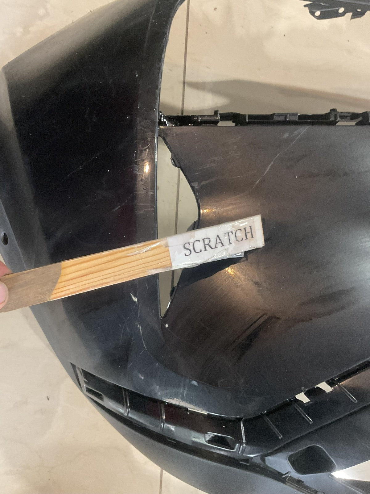 Front Bumper Cover Black 2021 2022 2023 Hyundai Santa Fe CAPA