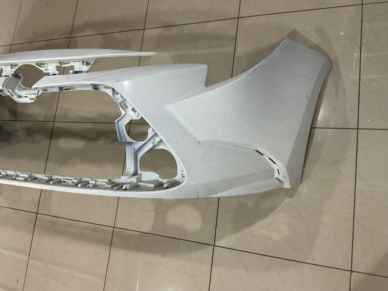 Front Bumper Cover White 2020-2025 Toyota Corolla L LE XLE CAPA