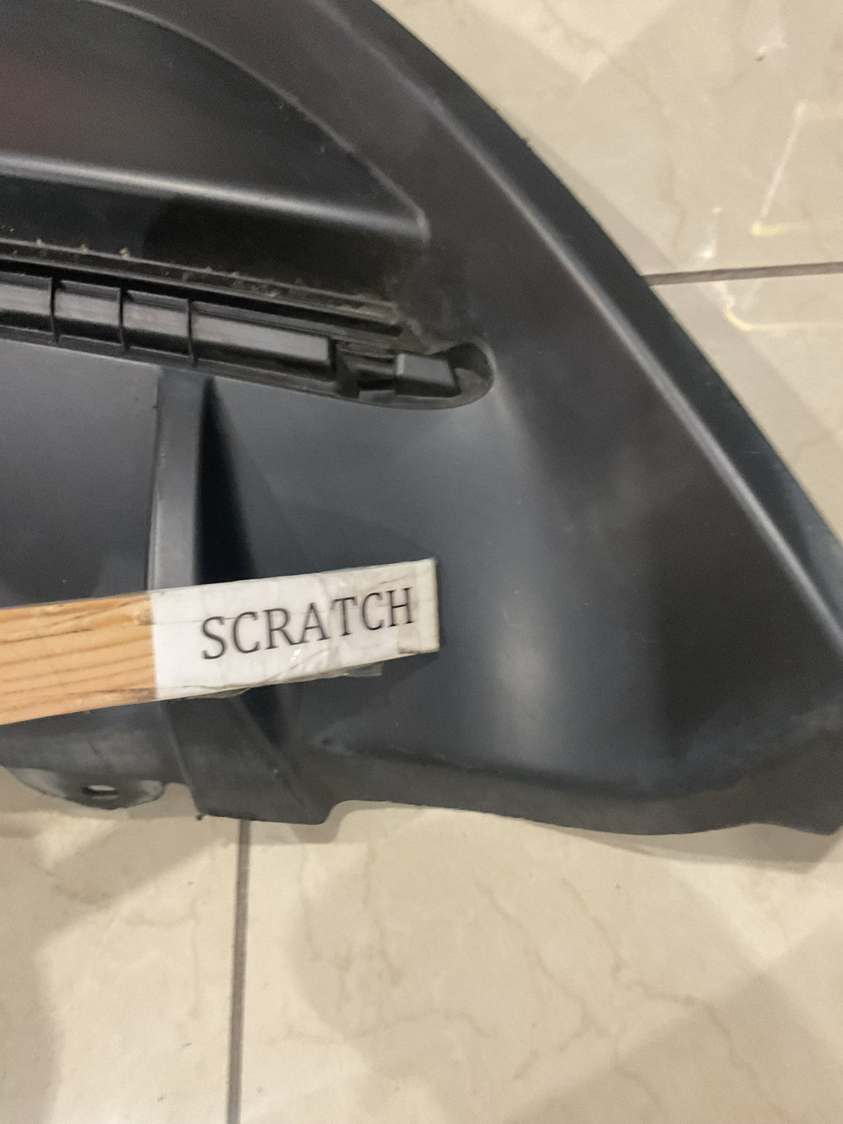 Rear Lower Bumper Cover Black Hyundai Veloster 13-16 Alzare 86612+2V500 OEM