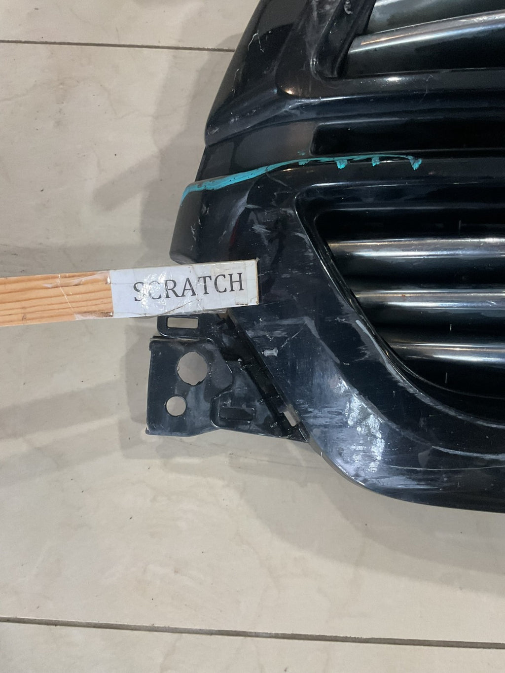 Grill Grille Black/Silver 2019-2024 Dodge Ram 1500 Laramie CAPA