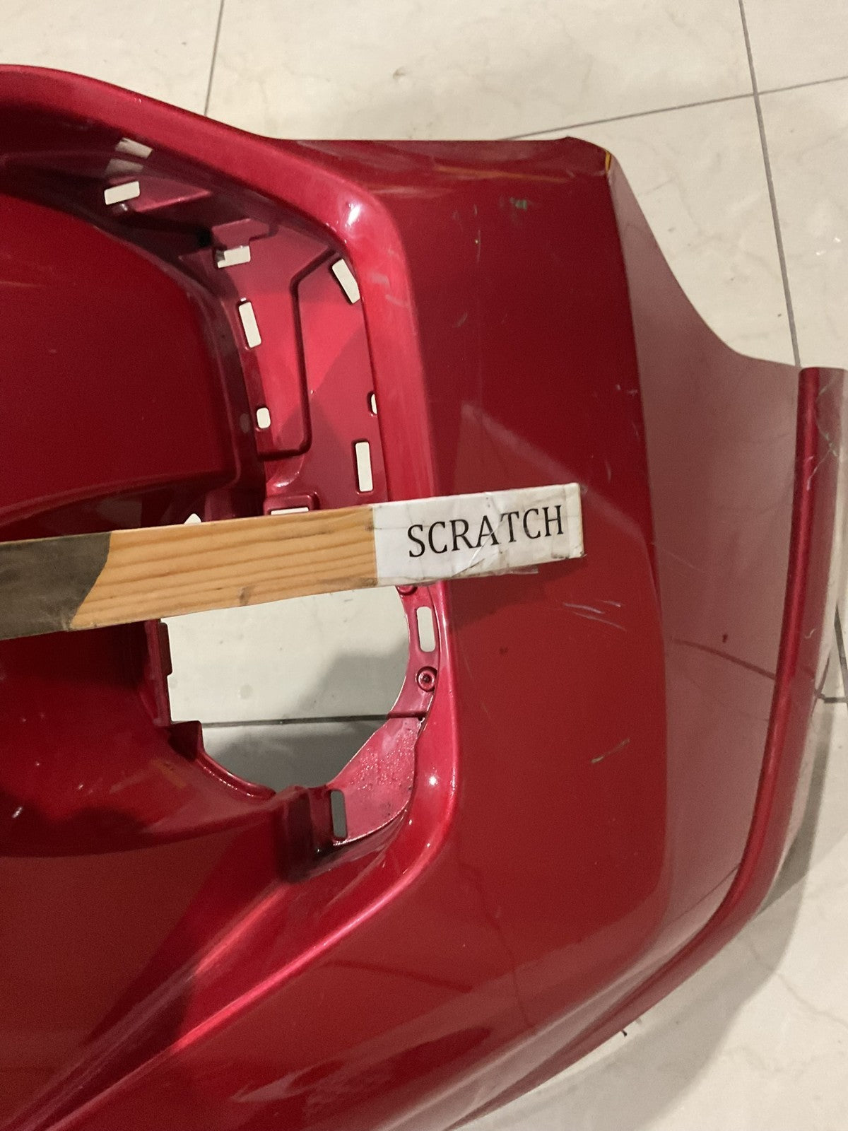 Front Bumper Cover Red 2014-2023 Toyota 4Runner SR5 Base 52119+35210 OEM