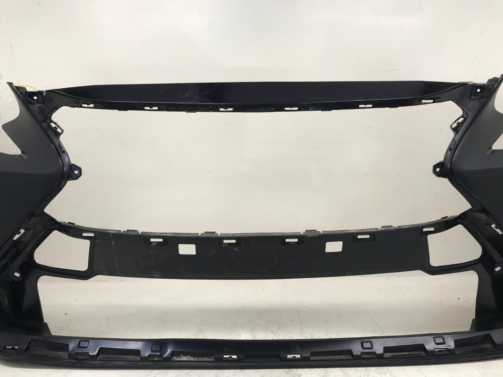 Front Bumper Cover Lexus ES350/ES300H Base w/Sensor Holes Black 2016-2018 OEM