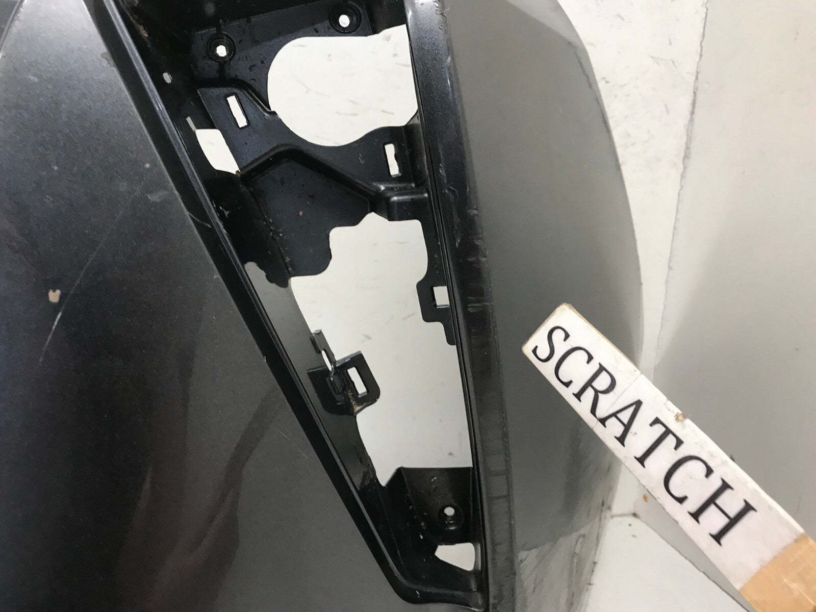 Rear Bumper Cover Gray Toyota Prius Two Three Four Eco 16-18 w/Sensor Holes OEM