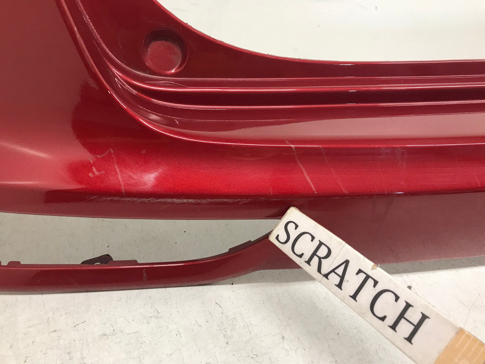 Rear Bumper Cover Kia Sportage EX LX SX Turbo w/Sensor Holes Red 17-19 OEM