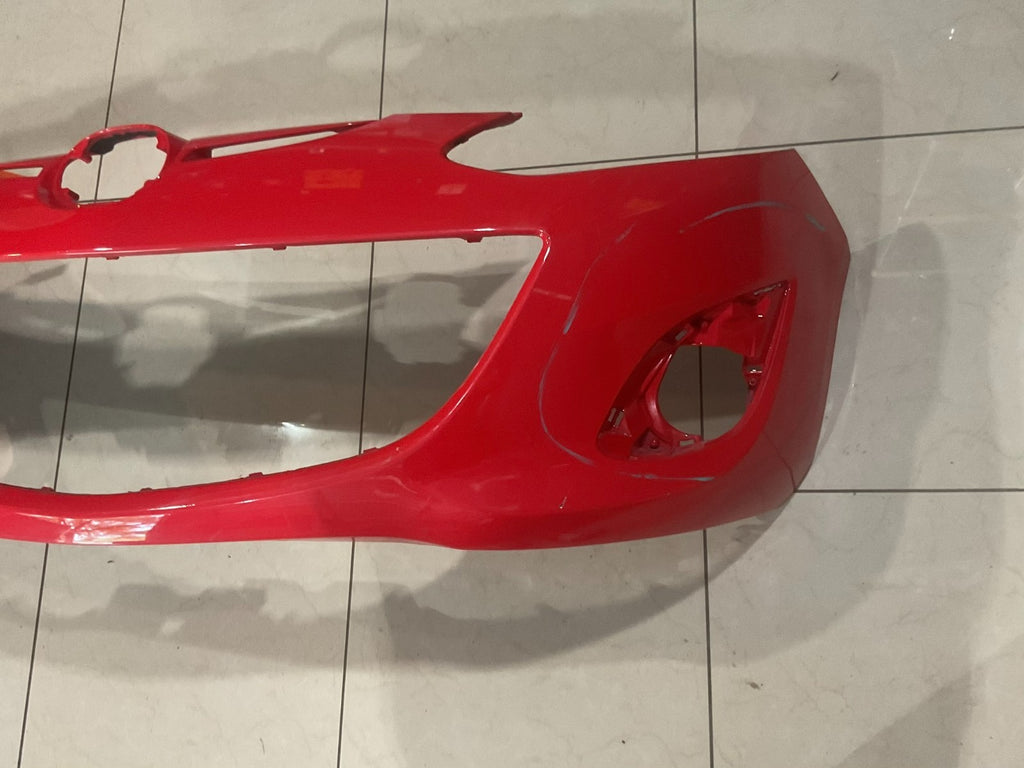 Front Bumper Cover Red 2011 2012 2013 2014 Mazda 2 CAPA