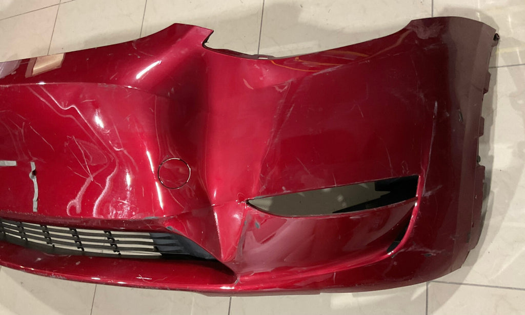 Front Bumper Cover Red 2020-2021 Tesla Model Y 1493741-00-A OEM