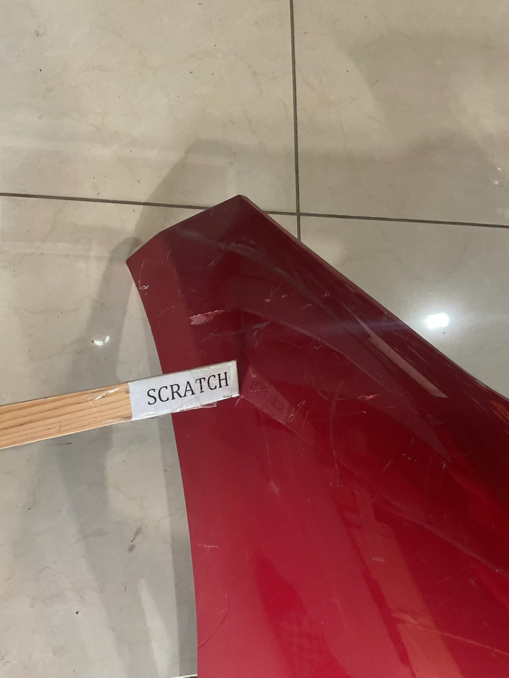 Front Bumper Cover Red Toyota Avalon Base Touring 4X7 2019 52119+07090 OEM
