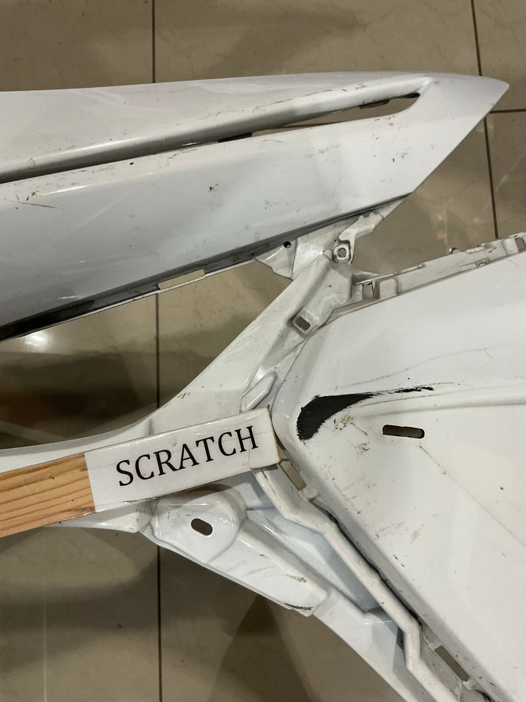 Front Bumper Cover White Toyota Camry SE XSE 2018 2019 52119-06e20 OEM