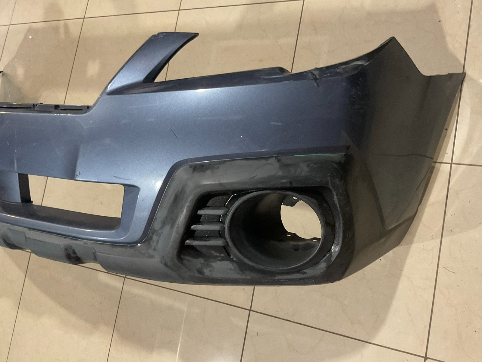 Front Bumper Cover Blue 2013-2014 Subaru Outback Wagon 57704aj12a OEM