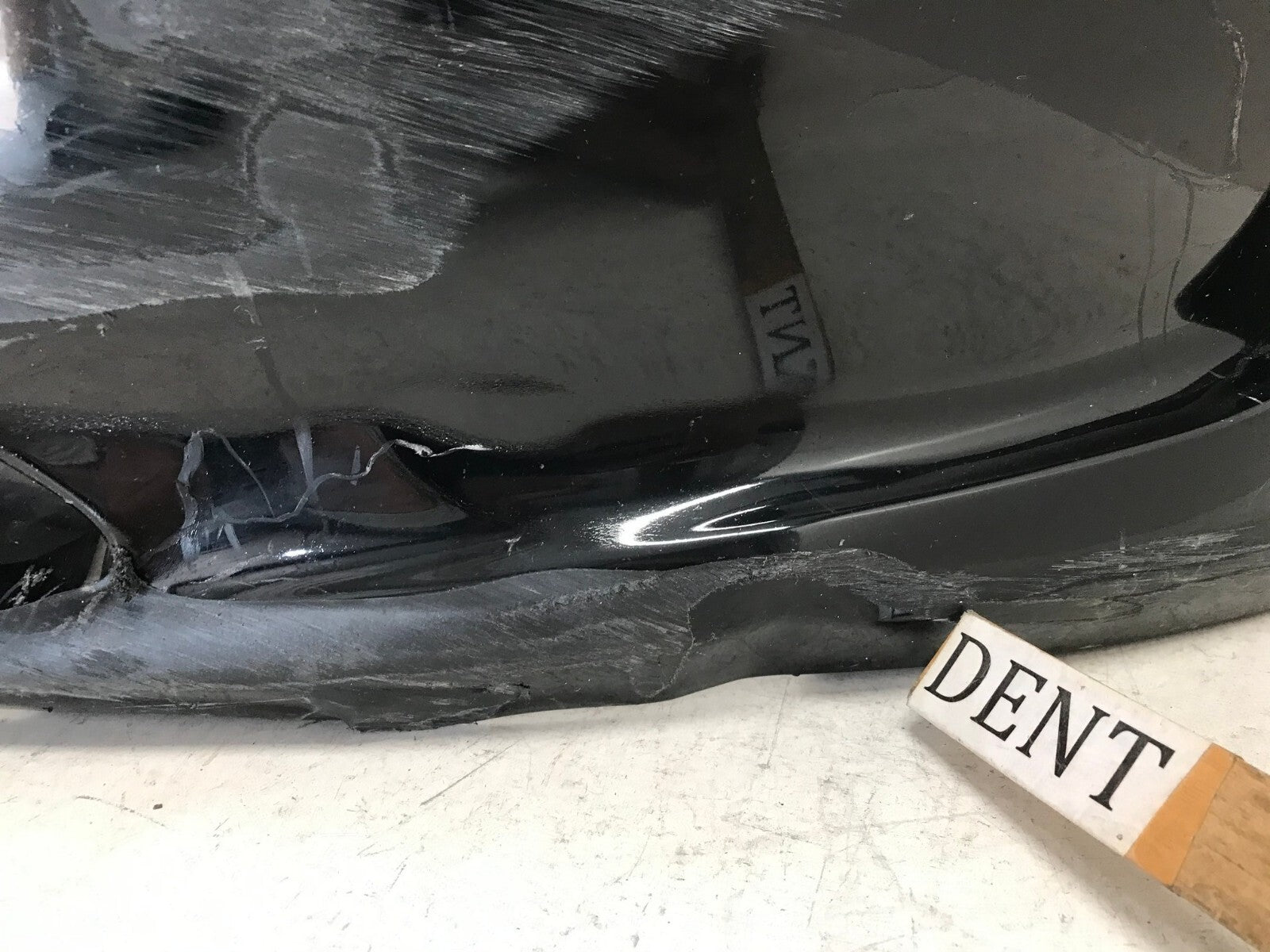 Front Bumper Cover Black 2020-2022 Tesla Model Y Long Range w/Sensor Holes OEM