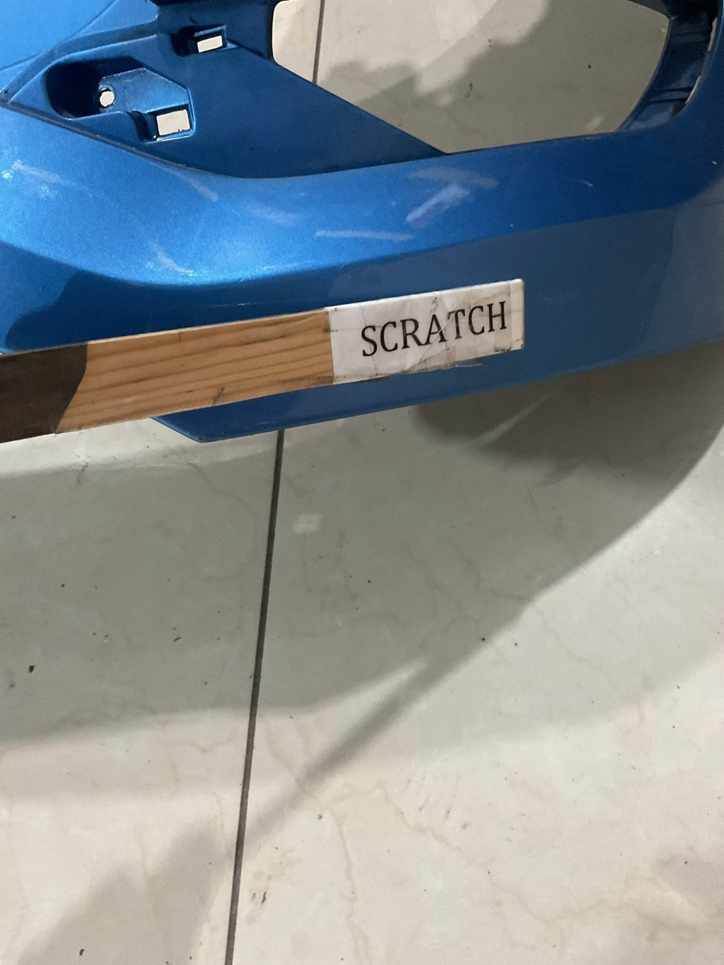 Rear Bumper Cover Blue Hyundai Tucson ECO/Limtd/SE/Sport 16-17 86611+d3000 OEM