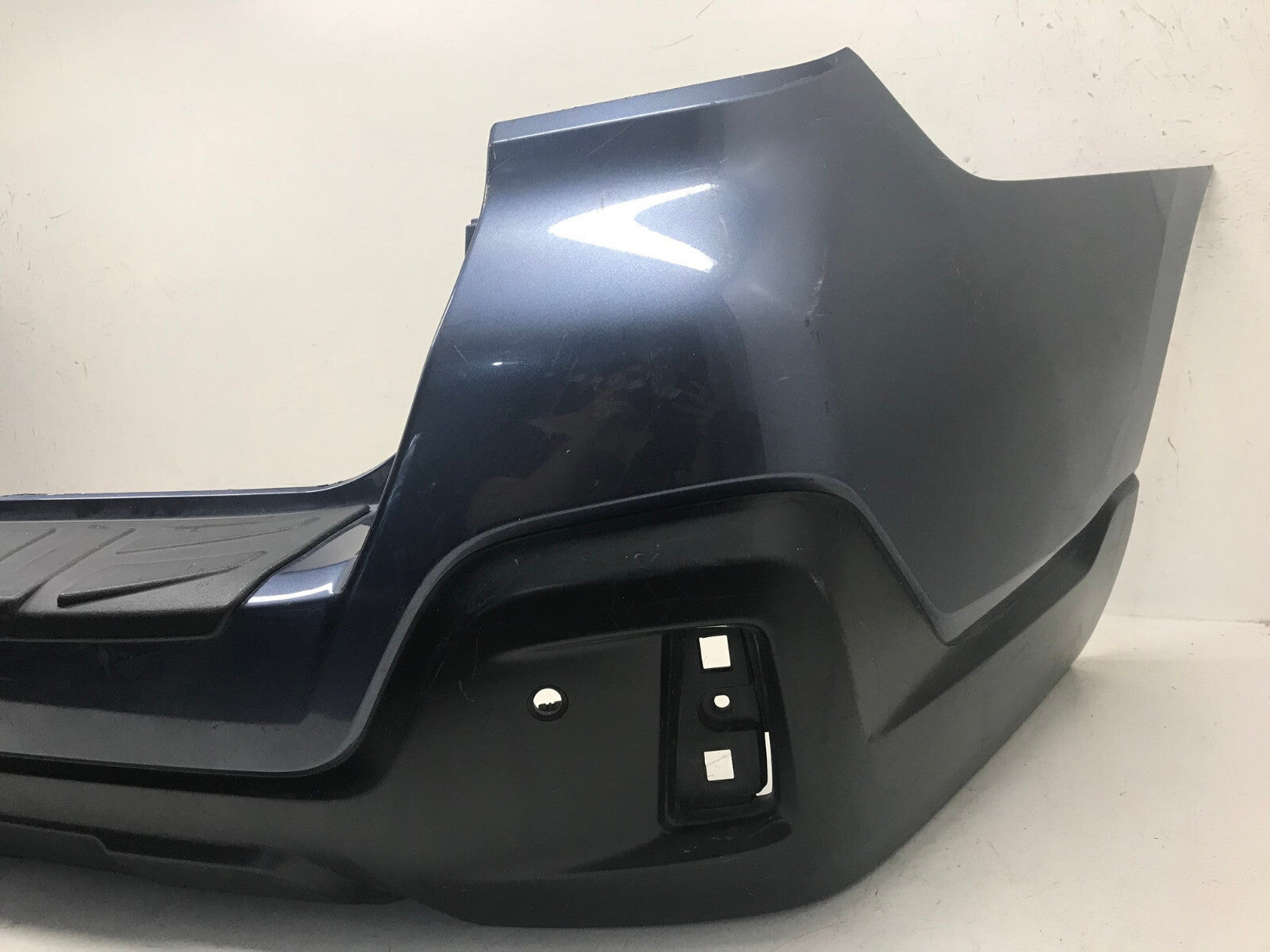 Rear Bumper Cover Blue Subaru Outback 2018 2019 w/Sensor Holes 57704AL18A OEM