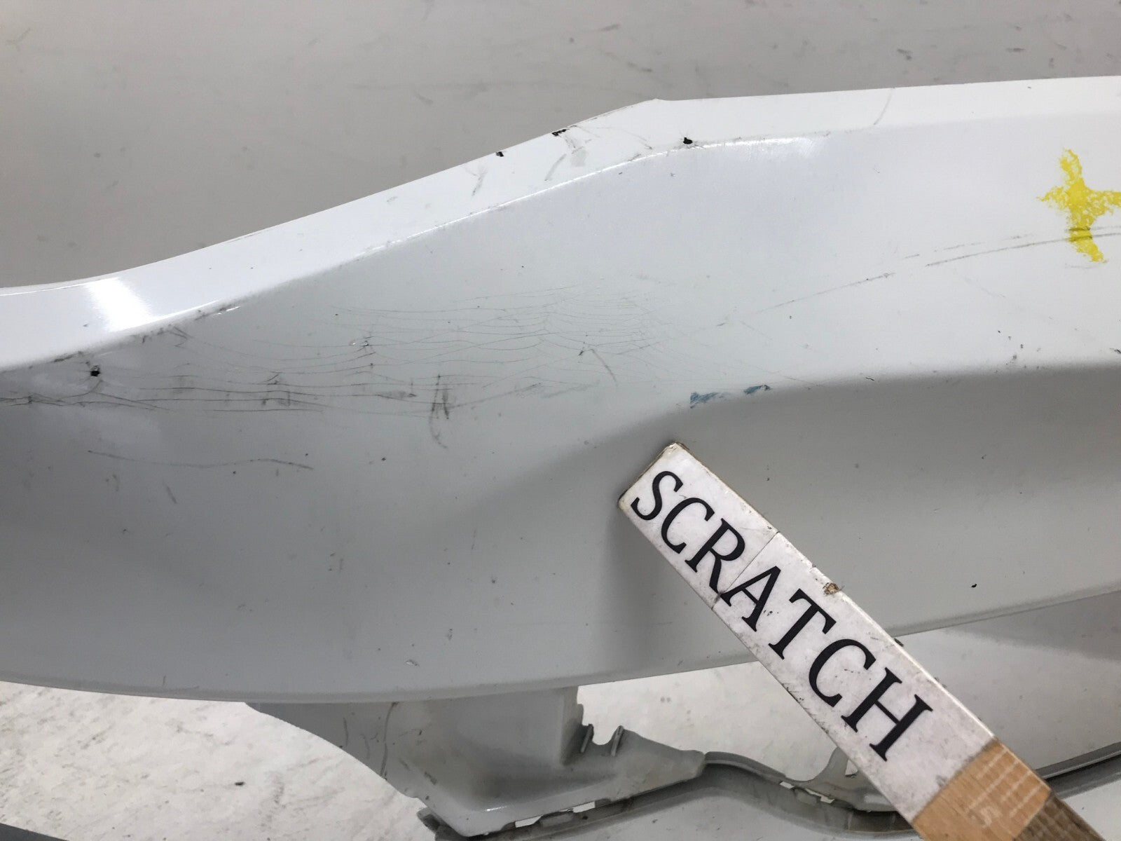Front Bumper Cover White Honda Accord EX LX EX L Sport Touring Hybrid 13-15 OEM
