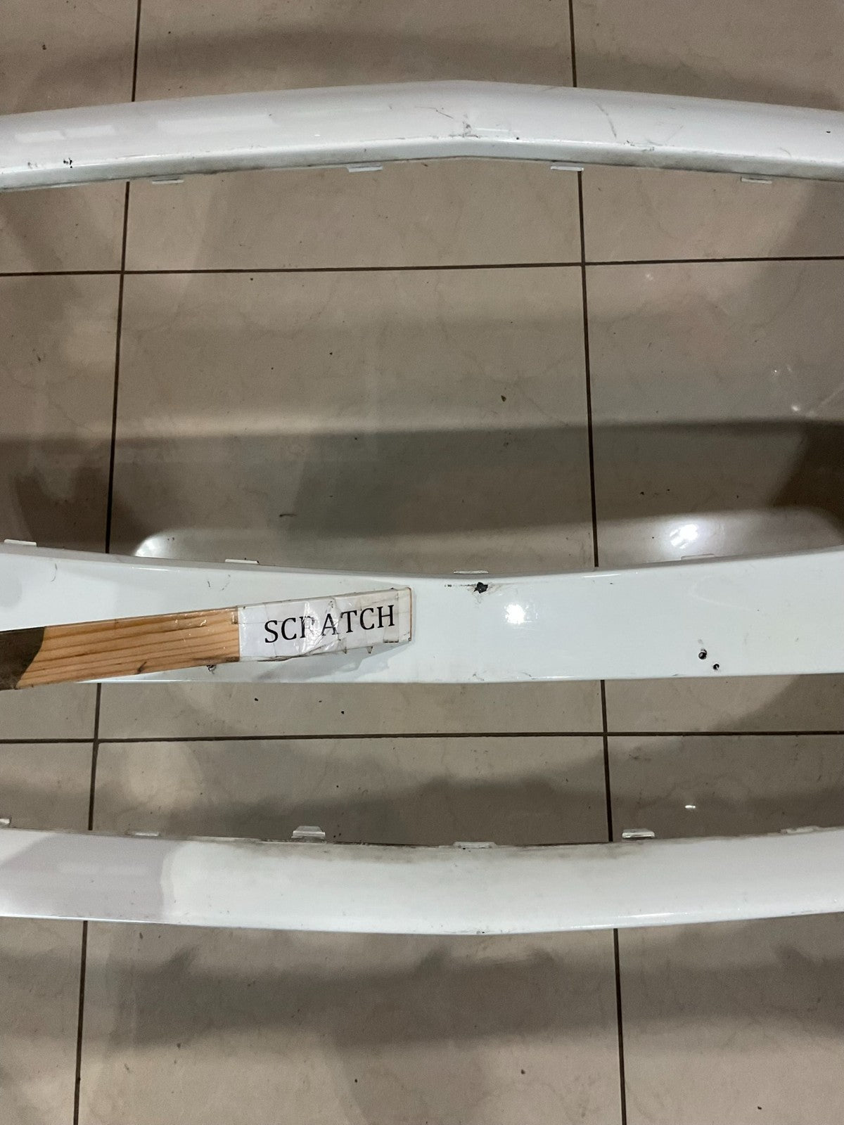 Front Bumper Cover White 2015-2018 Mercedes C Class C300 a 205 885 0125 OEM
