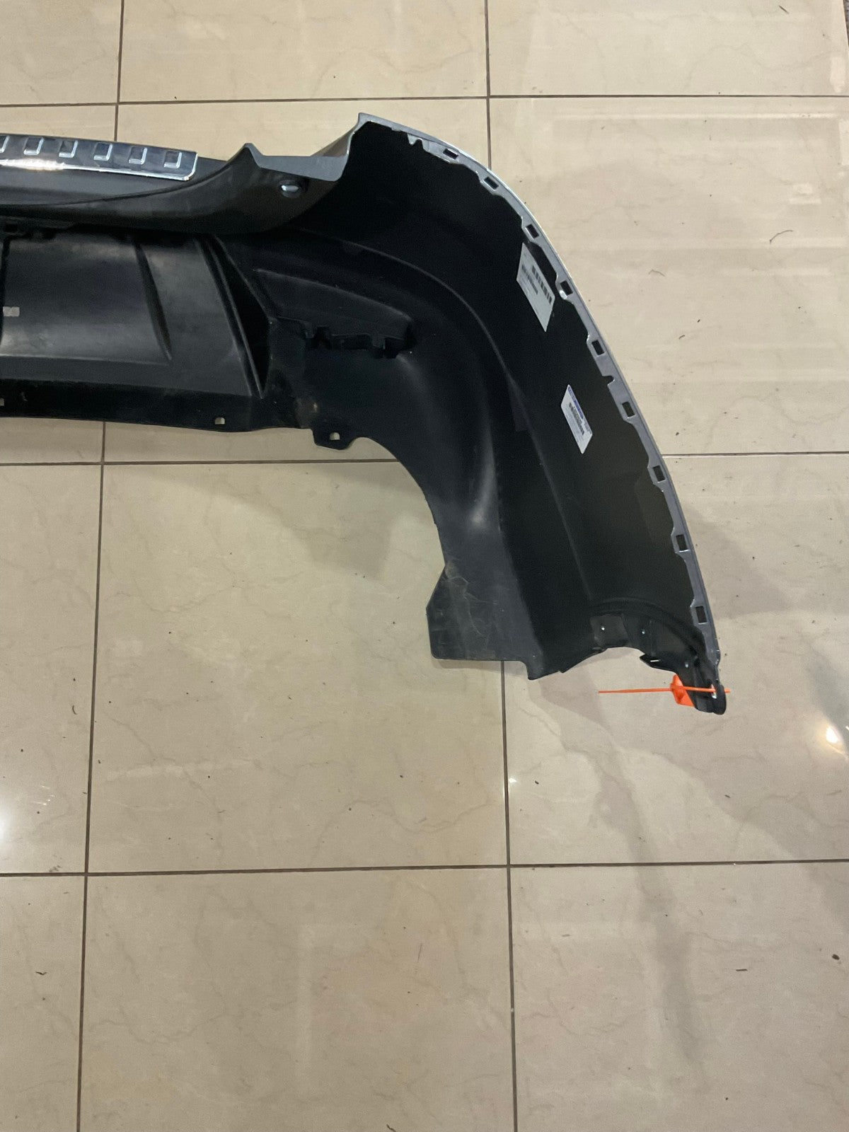 Rear Bumper Cover Red 2014-2016 Nissan Rogue S/SL/SV CAPA