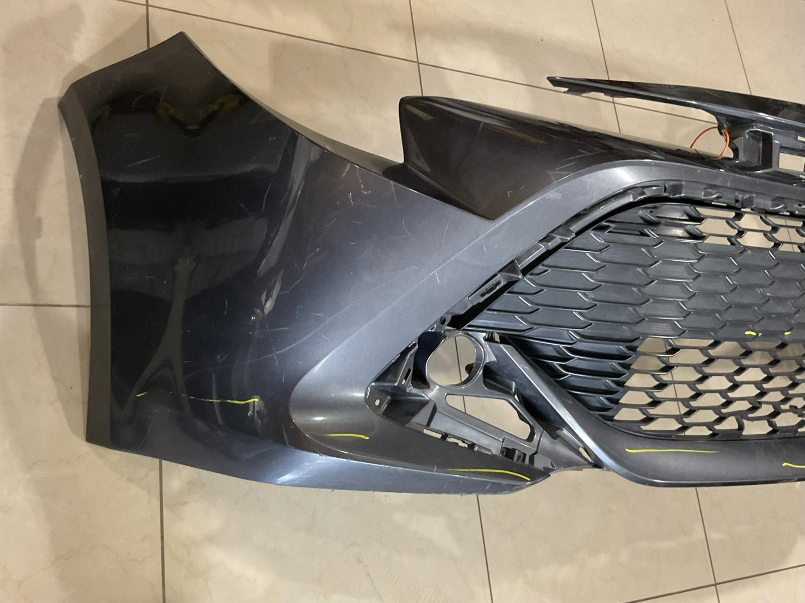 Front Bumper Cover Grey Toyota Corolla Hatchback 2018-2020 52119+12g20 OEM