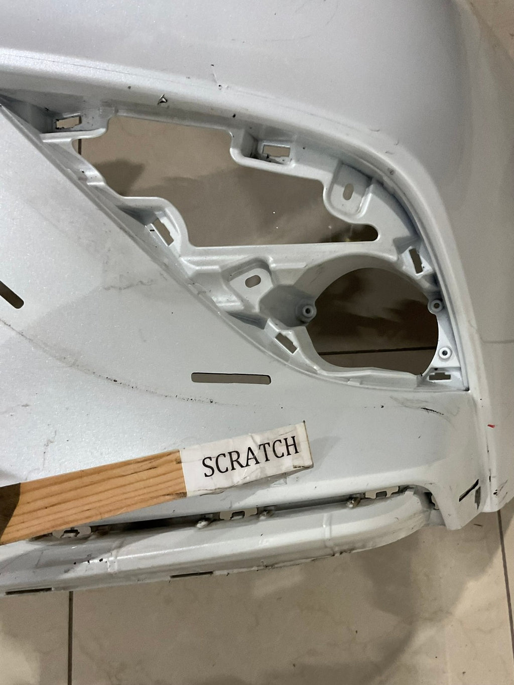 Front Bumper Cover White Toyota Camry SE XSE Hybrid SE 18 2019 52119+06E20 OEM