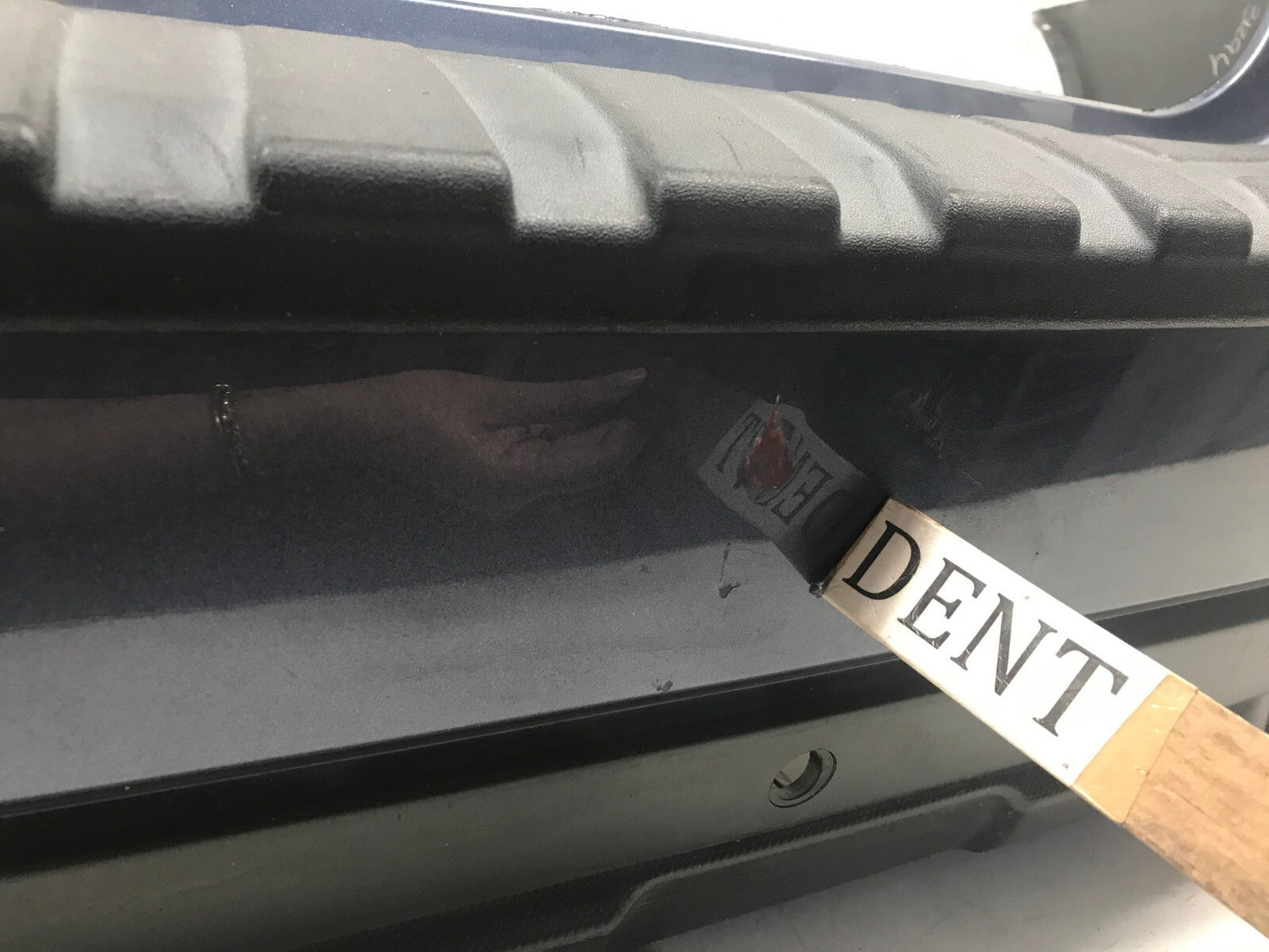 Rear Bumper Cover Blue Subaru Outback 2018 2019 w/Sensor Holes 57704AL18A OEM
