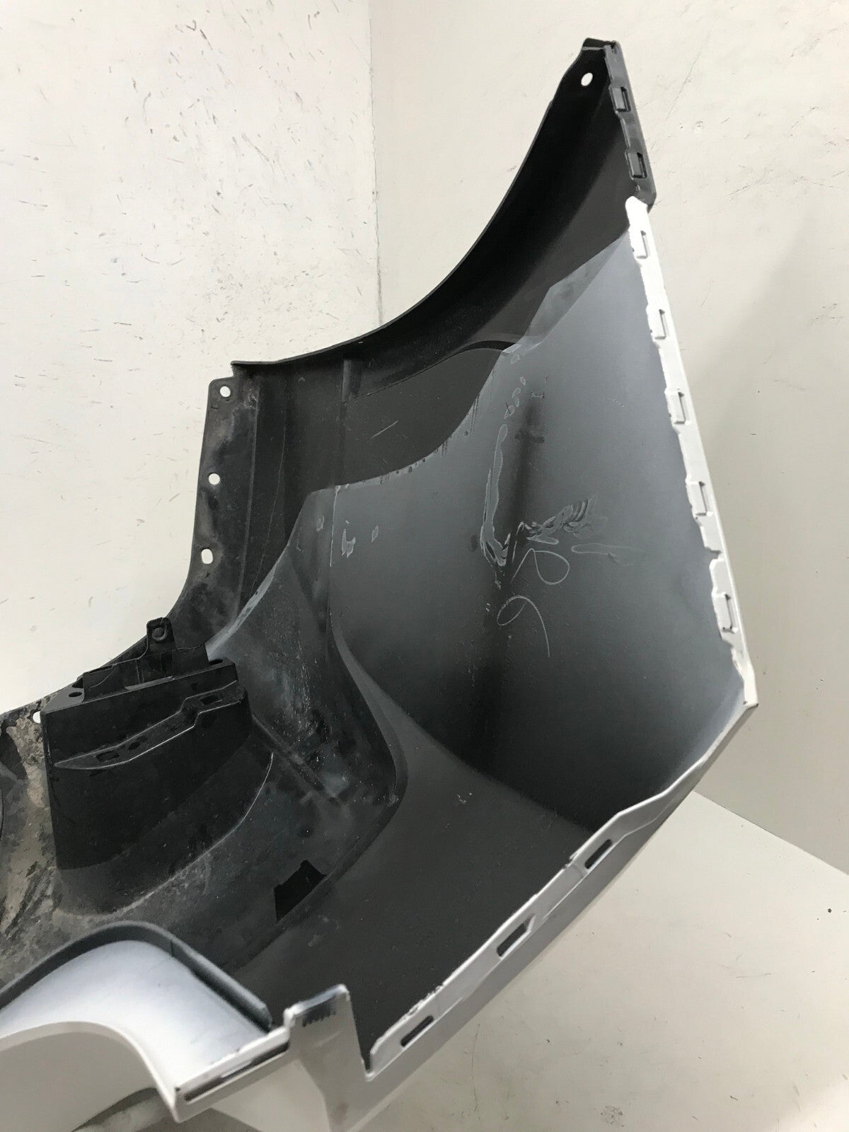 Rear Bumper Cover White 2018-2021 Subaru Crosstrek Base/Prem w/Sensor Holes OEM