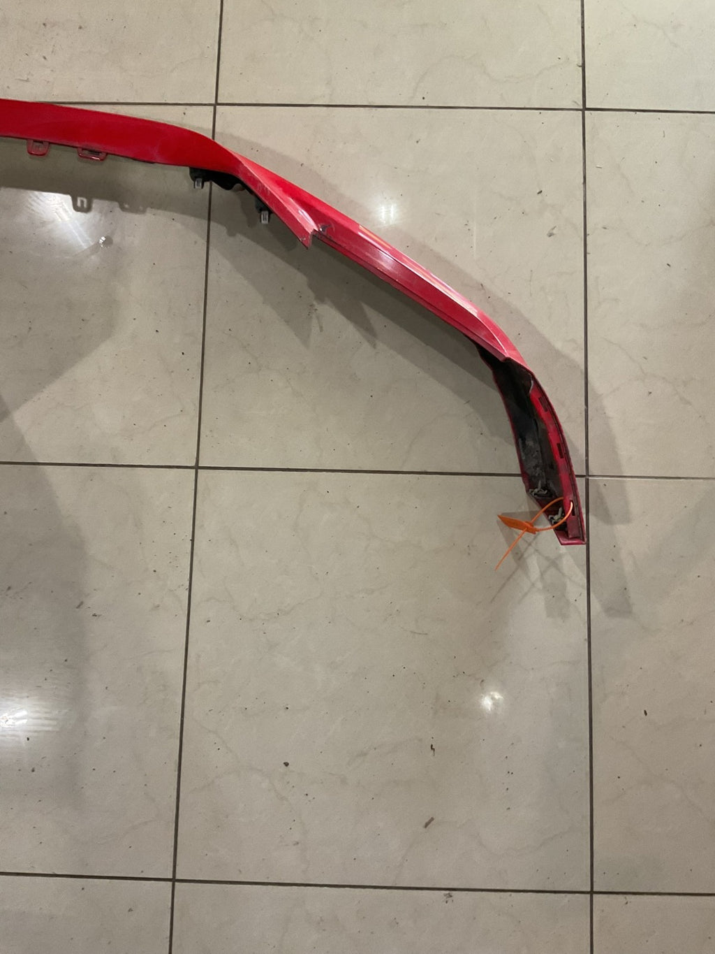 Front Bumper Upper Cover Molding Red 2021-2023 Ford F-150 F150 CAPA
