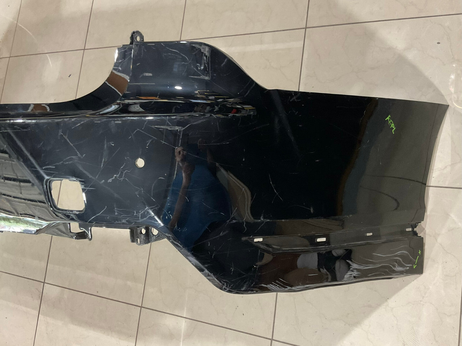 Rear Bumper Cover Black 2018-2022 Lexus LS500 LS500H 52159+50220 OEM