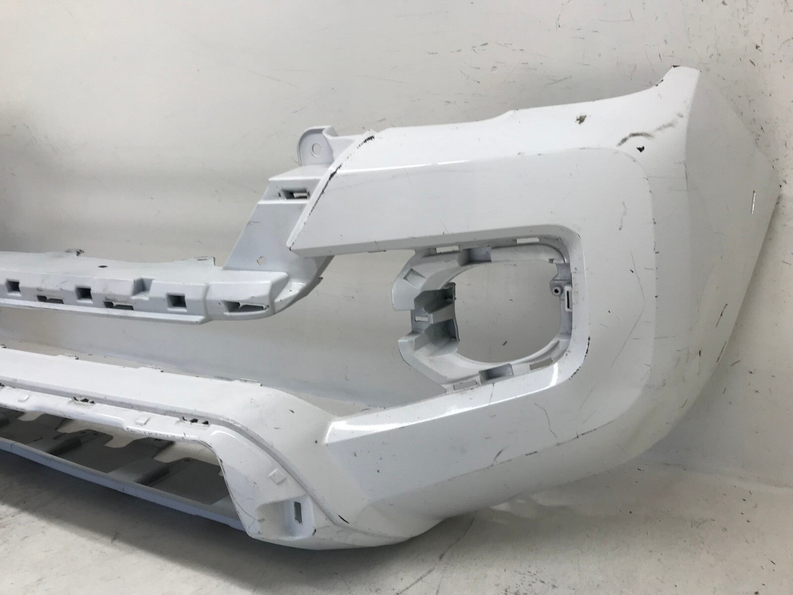 Front Bumper Cover Toyota Tacoma SR SR5 Ltd W/Flare holes White 16-19 OEM